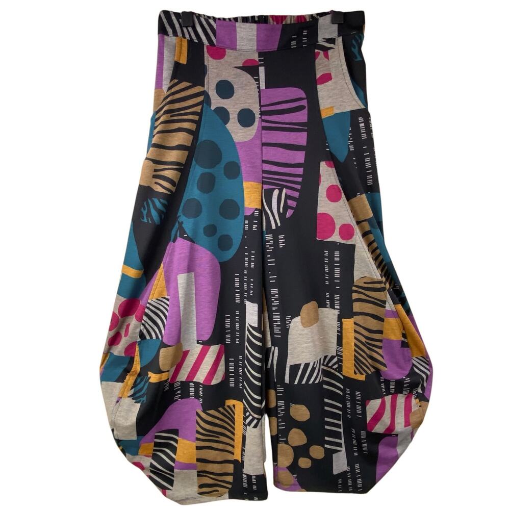 Kozan Art To Wear Lantern Pants Size M Colorful Boho Artsy